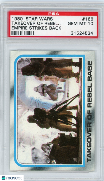 1980 Star Wars Empire Strikes Back Takeover Of Rebel.. . #166 PSA 10