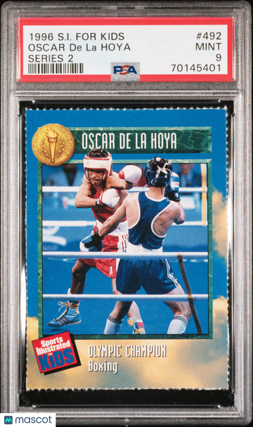 1996 Si For Kids Series 2 Oscar De La Hoya #492 Rookie PSA 9