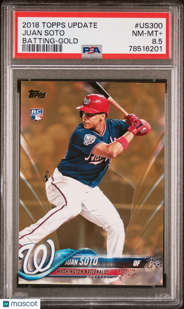 2018 Topps Update Juan Soto #US300 Gold PSA 8.5