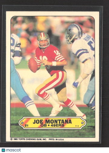 1983 Topps Joe Montana #169