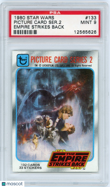 1980 Star Wars Empire Strikes Back Introduction-2ND Ser. #133 PSA 9
