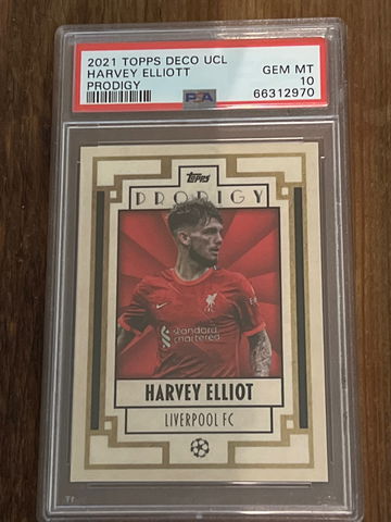 2021 Topps Deco UCL Harvey Elliott Prodigy 
