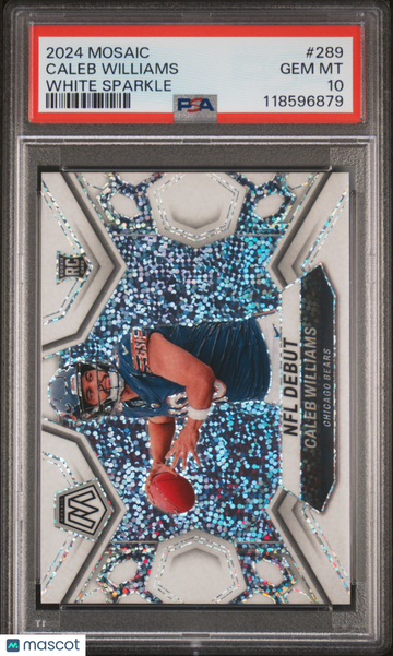 2024 Panini Mosaic Caleb Williams #289 White Sparkle PSA 10