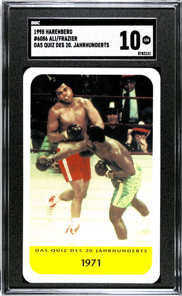 1998 Harenberg Jahrhunderts Muhammad Ali vs Joe Frazier 1 "The Fight" HOF Boxing  SGC 10 POP 2