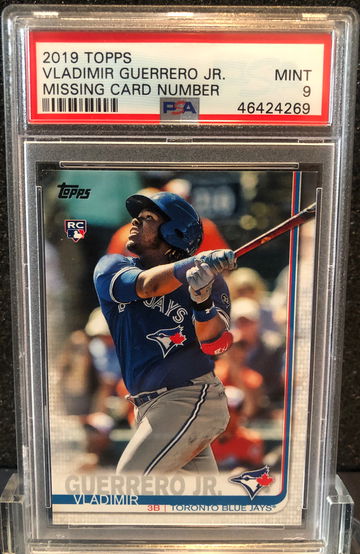2019 Topps Vladimir Guerrero Jr Missing Card Number SP PSA 9