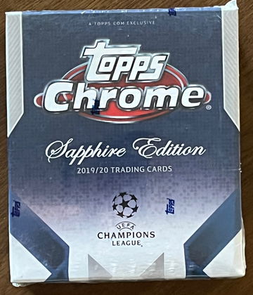 SEALED Brand New 2019-20 Soccer UEFA Champions SAPPHIRE Hobby Box Erling Haaland RC Rookie