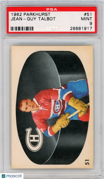 1962 Parkhurst Jean-Guy Talbot #51 PSA 9