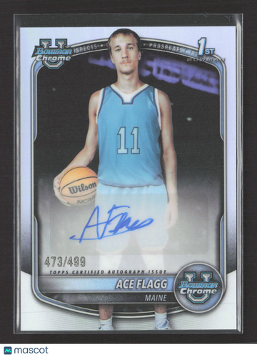 2025 Bowman Chrome University Basketball Ace Flagg #CPA-AF Refractor /499