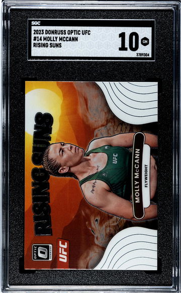 2023 Donruss Optic Rising Suns Molly McCann #14 SGC 10