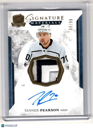 2017-18 The Cup Tanner Pearson Signature Materials Auto Patch Kings 59/99
