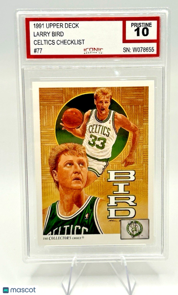 1991 Upper Deck Larry Bird #77 [Base] Checklist Base Set 10
