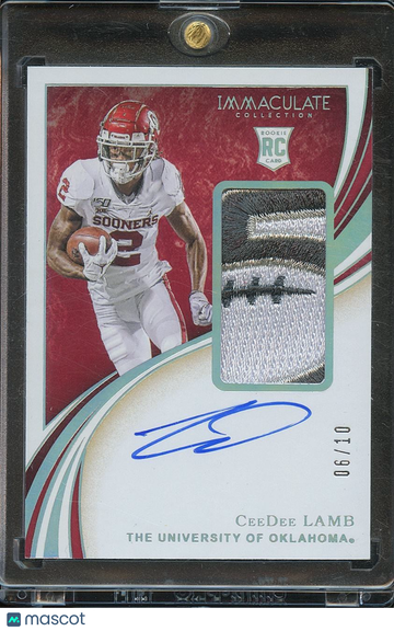 2020 CeeDee Lamb Patch Rookie Panini Authentic