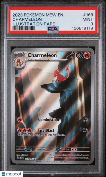 Scarlet & Violet 151 Charmeleon Holo Illustration Rare PSA 9 #169/165