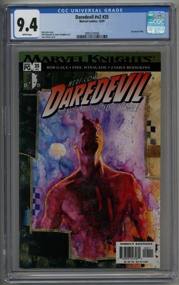 Daredevil v2 25 CGC 9.4 Marvel Knights David Mack cover