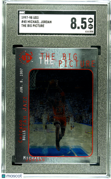 1997 Upper Deck UD3 Michael Jordan The Big Picture #45 SGC 8.5 chicago bulls