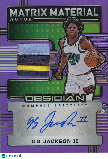 2024-25 Panini Obsidian GG Jackson II G.G. Jackson Patch Panini Authentic