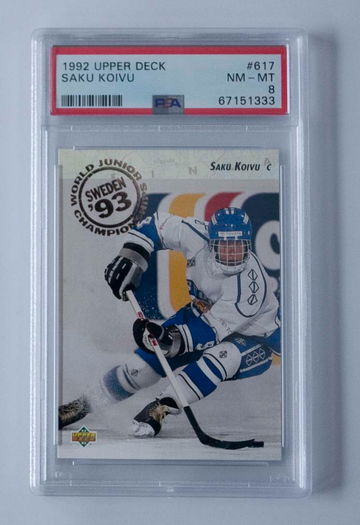 Saku Koivu 1992 Upper Deck Rookie PSA 8 #617
