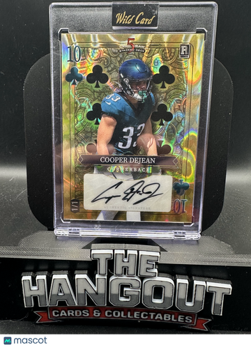 2024 Wild Card 5 Card Draw Stacked Deck Cooper DeJean #SDHC-CDA Gold Prism /1