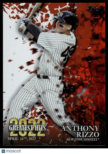 2023 Topps Anthony Rizzo #22GH-1 2022 Greatest Hits