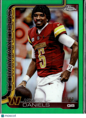 2024 Topps Chrome Jayden Daniels #295 Green Refractor /99