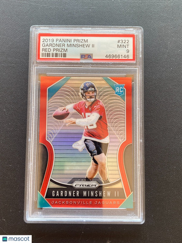2019 Panini Prizm Gardner Minshew II #322 Retail Rookie PSA 9