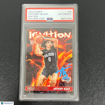2023 Panini NBA Hoops Ignition Anthony Black #26 PSA A Auto A