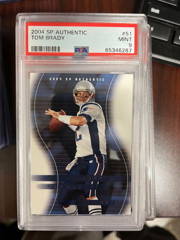 2004 SP Authentic Tom Brady PSA 9