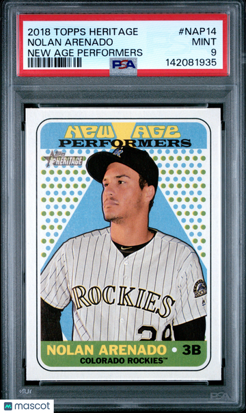 2018 Topps Heritage New Age Performers Nolan Arenado #NAP14 PSA 9