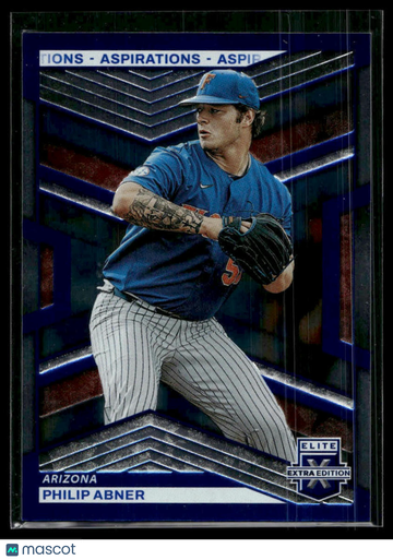 2023 Panini Elite Extra Edition Philip Abner #24 Aspirations Blue SN