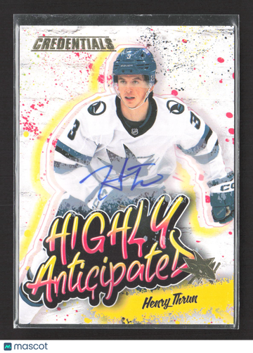 2024 Upper Deck Credentials Highly Anticipated Henry Thrun #HA-41 Auto