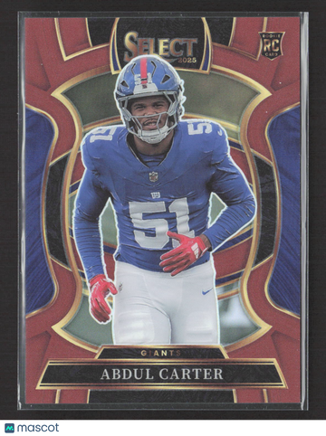 2026 Panini Select Prizm Abdul Carter #95 Concourse RC 060/129