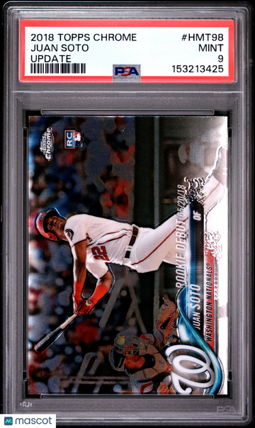 2018 Topps Chrome Update Juan Soto #HMT98 PSA 9