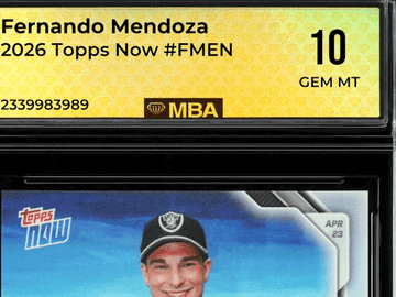 2026 Topps Now Fernando Mendoza #FMEN MBA 10