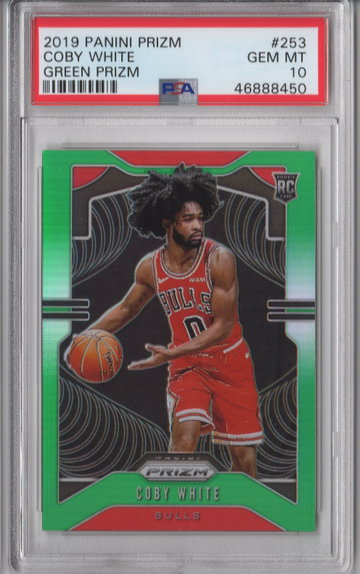 2019 Prizm Coby White Green PSA 10