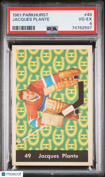 1961 Parkhurst Jacques Plante #49 PSA 4