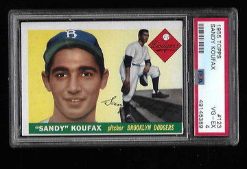 1955 Topps Sandy Koufax PSA 4