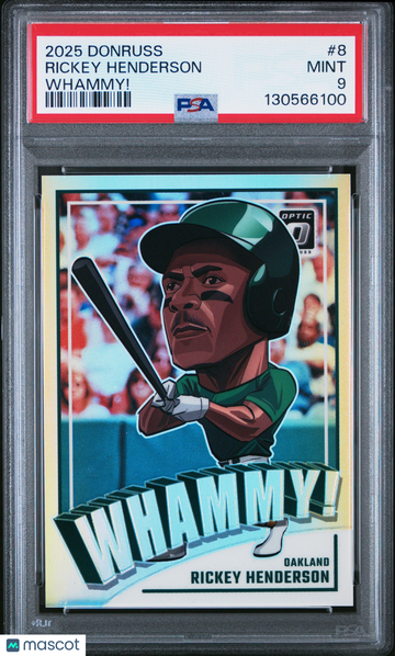 2025 Panini Donruss Whammy! Rickey Henderson #8 PSA 9