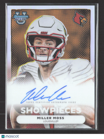 2025 Topps Bowman University Best Football Bowman Showpieces Miller Moss #BSA-MM Autograph Variation