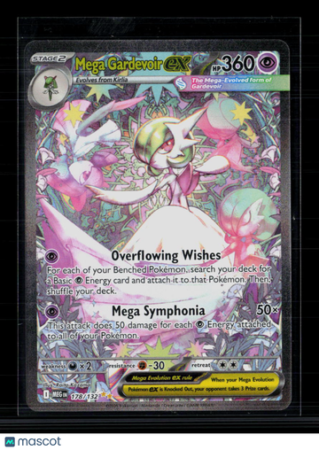 2025 Mega Evolution Mega Gardevoir EX Etched Secret Rare SAR #178/132