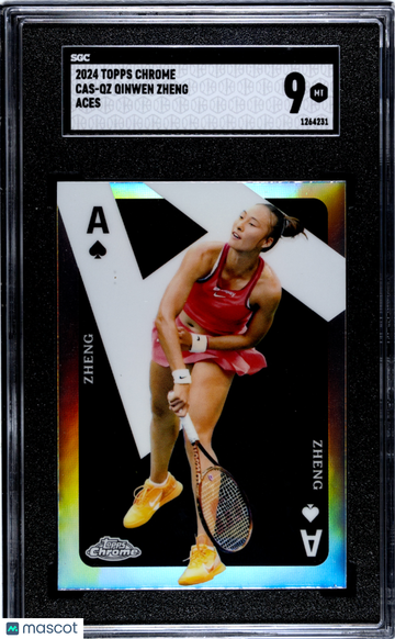 2024 Topps Chrome Qinwen Zheng #CAS-QZ Aces SGC 9