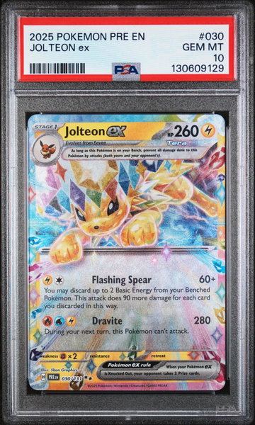 2025 Pokemon Scarlet and Violet Prismatic Evolutions Simplified Chinese Jolteon #30 PSA 10