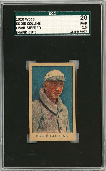 1920 W519 Unnumbered Eddie Collins SGC 1.5 P1371