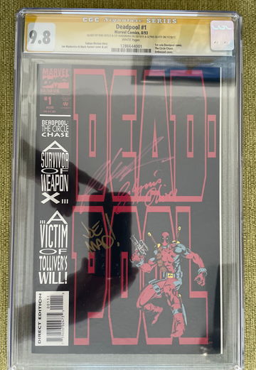DeadPool #1 9.8 CGC Signature Series