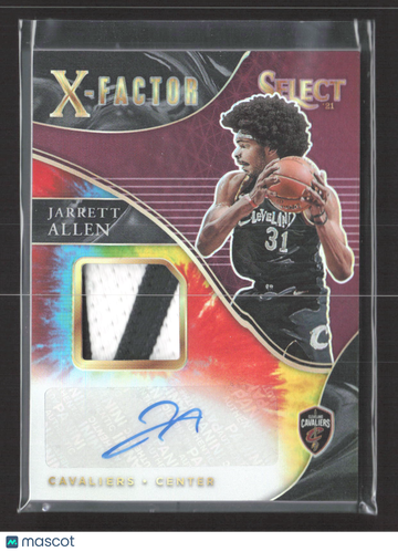 2021 Panini Select Prizm X-Factor Jarrett Allen #XF-JAL /25 Patch Signatures Memorabilia