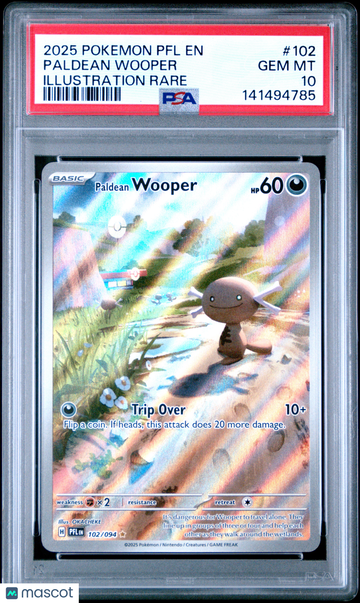 2025 Pokemon PFL EN-Phantasmal Flames Paldean Wooper Illustration Rare PSA 10 #102