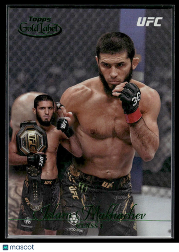 2024 Topps Gold Label UFC Islam Makhachev #39 Class 1 Green