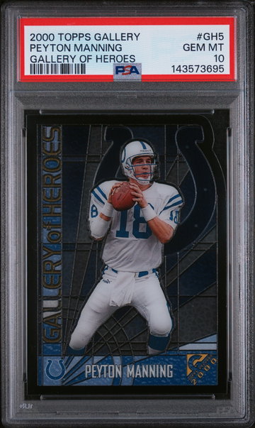 2000 Topps Gallery Gallery of Heroes Peyton Manning #GH5 PSA 10