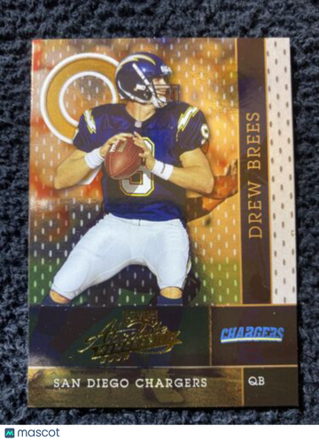 2002 ABSOLUTE MEMORABILIA DREW BREES 2ND YR FUTURE HOF