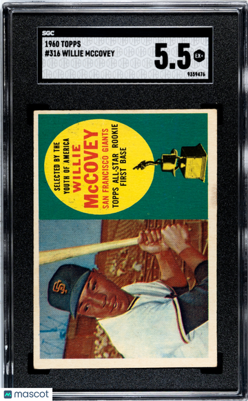 1960 Topps Willie Mccovey #316 SGC 5.5
