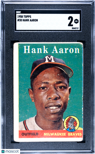 1958 Topps Hank Aaron #30 SGC 2